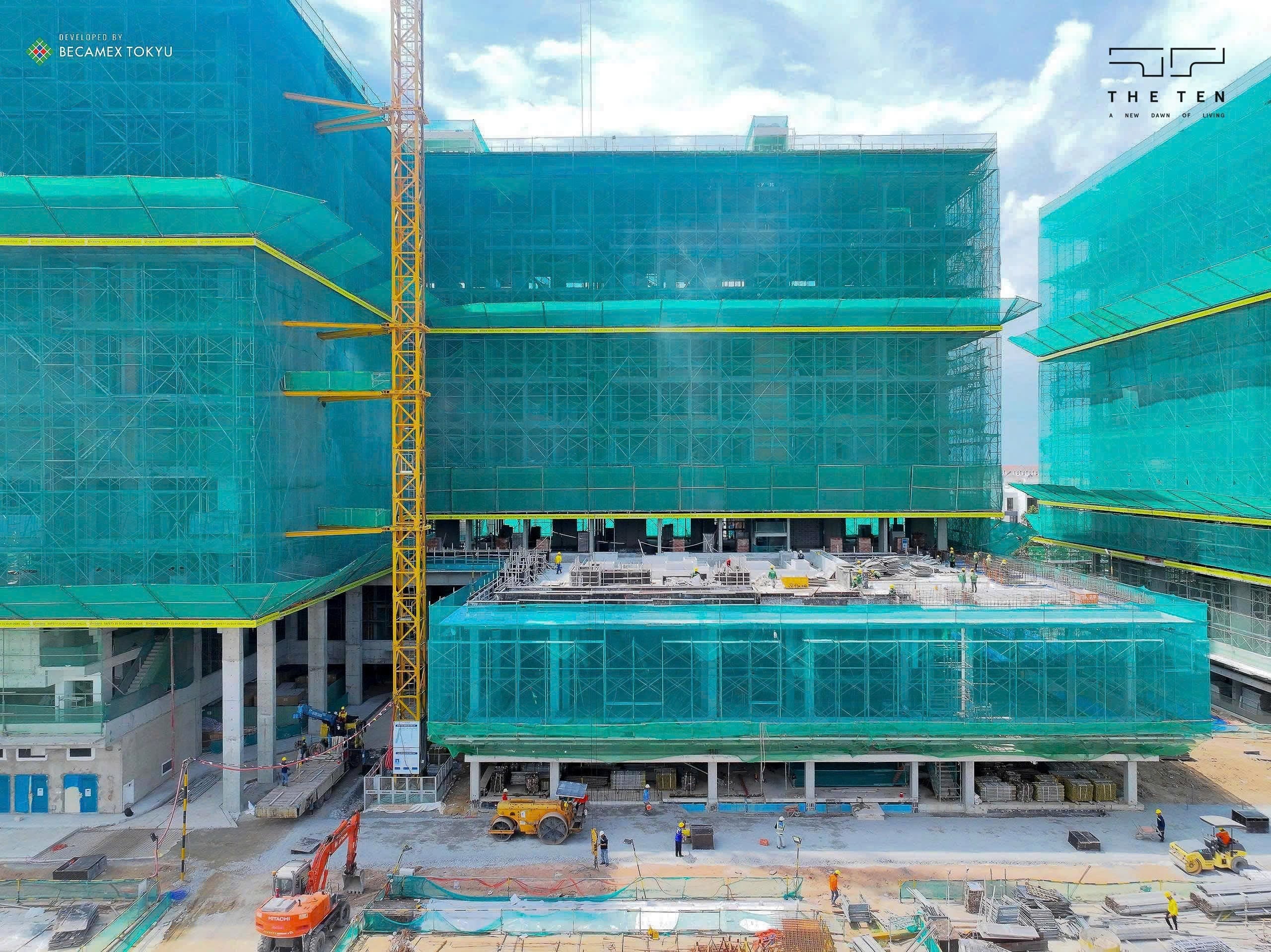 Hình ảnh cập nhật thực tế dự án tại công trường The TEN 5 tien do 33 min